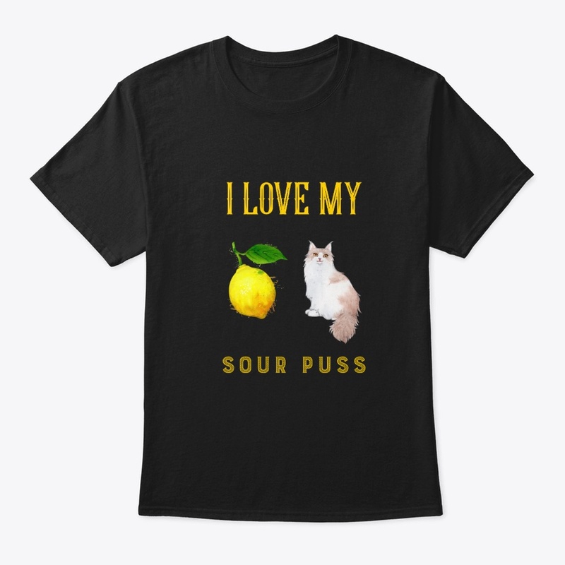 Love My Sour Puss Design | Cat Tee