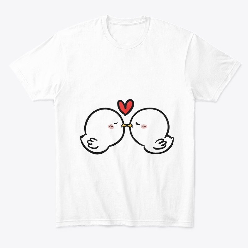 Kissing Birds T Shirt for Women