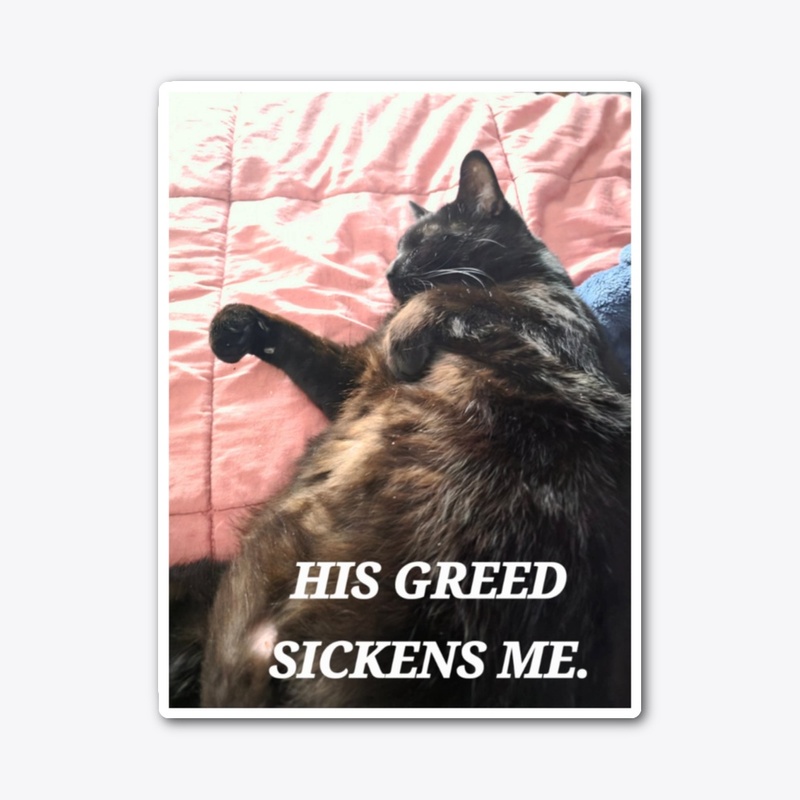 Funny cat sticker