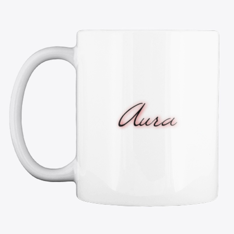 Aura facemask and coffee mug