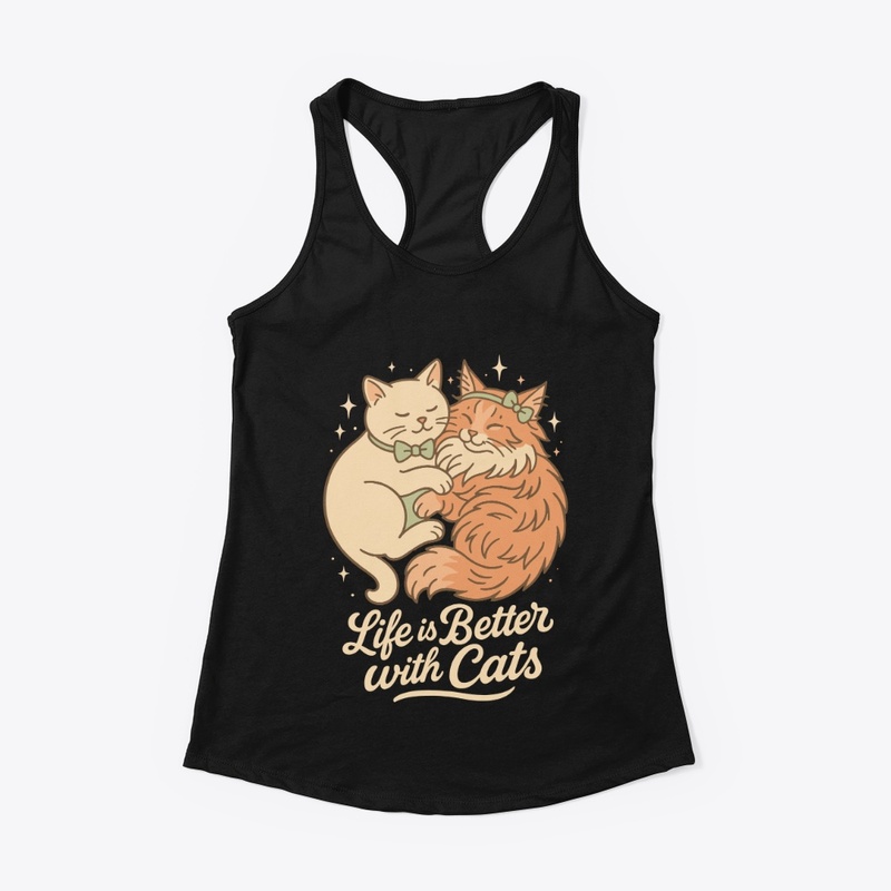 Life Is Better With Cats Hug – Cozy Cat 