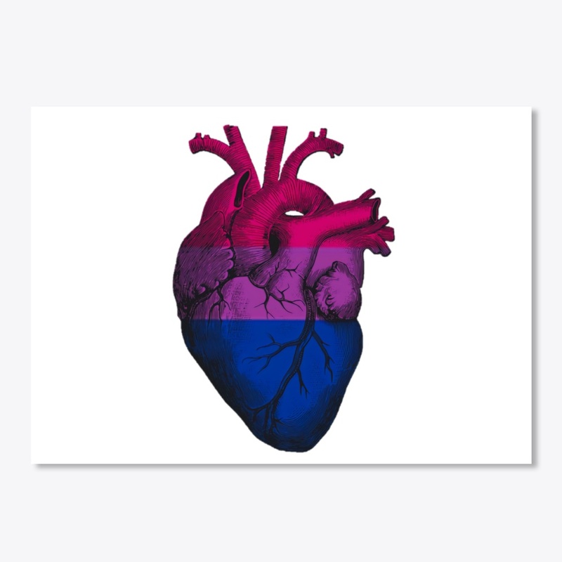 Bisexual Pride Anatomical Heart