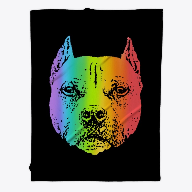 Rainbow Pit Bull
