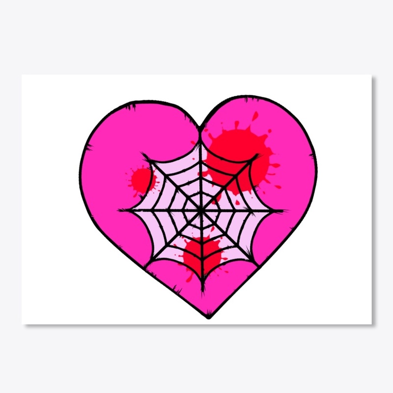 Horror Heart (Hot Pink/Pale Pink)