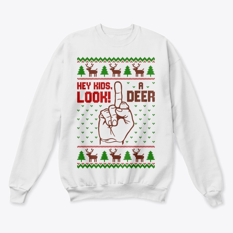 hey kids look a deer ugly sweater
