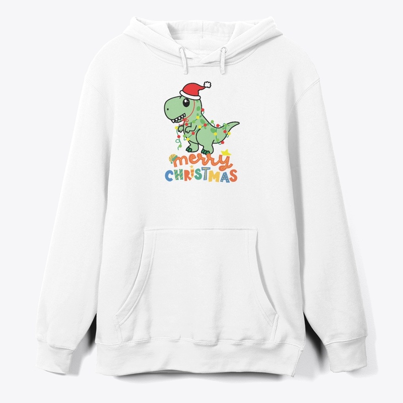 Dino-Light Elf: Merry Christmas Tee