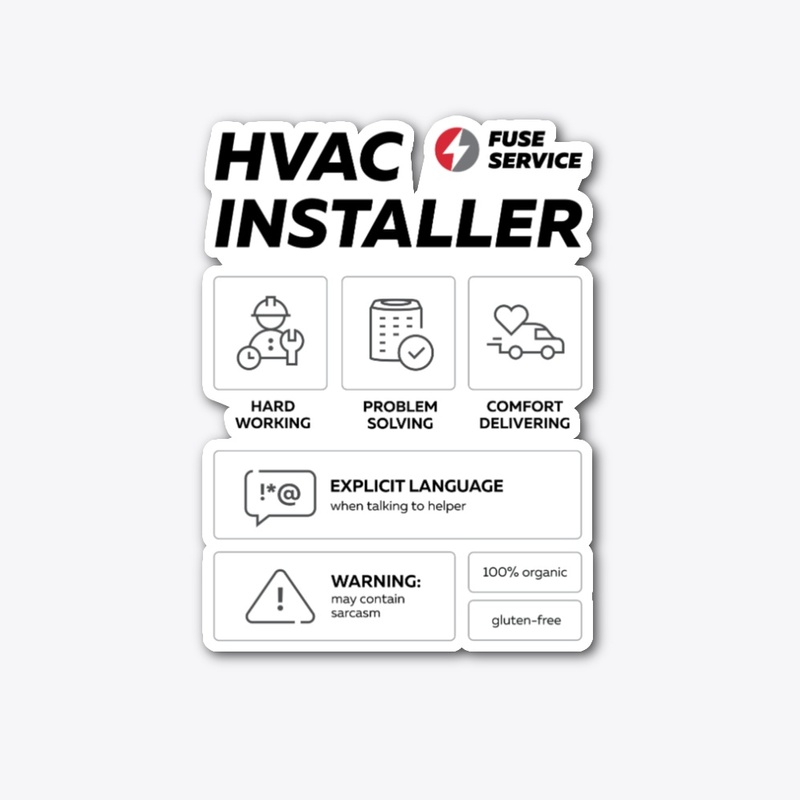 HVAC Installer Sticker