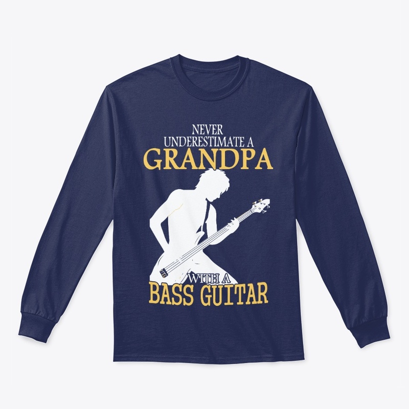 Bass Guitar Grandpa - FRONT