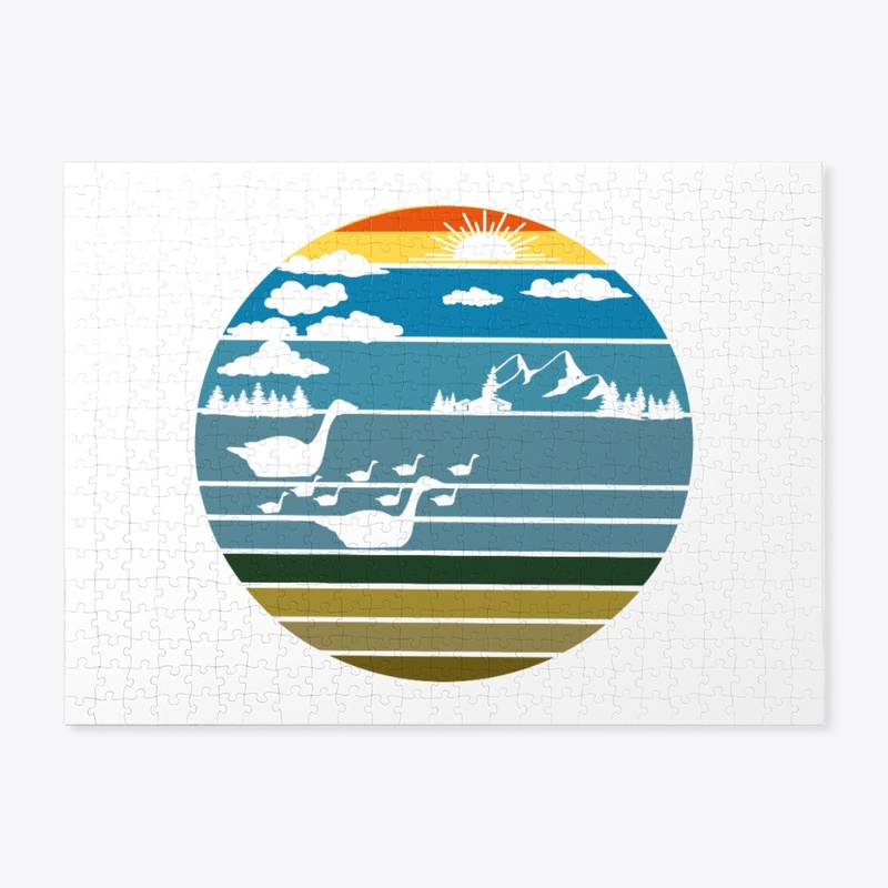 Retro vintage sunset design