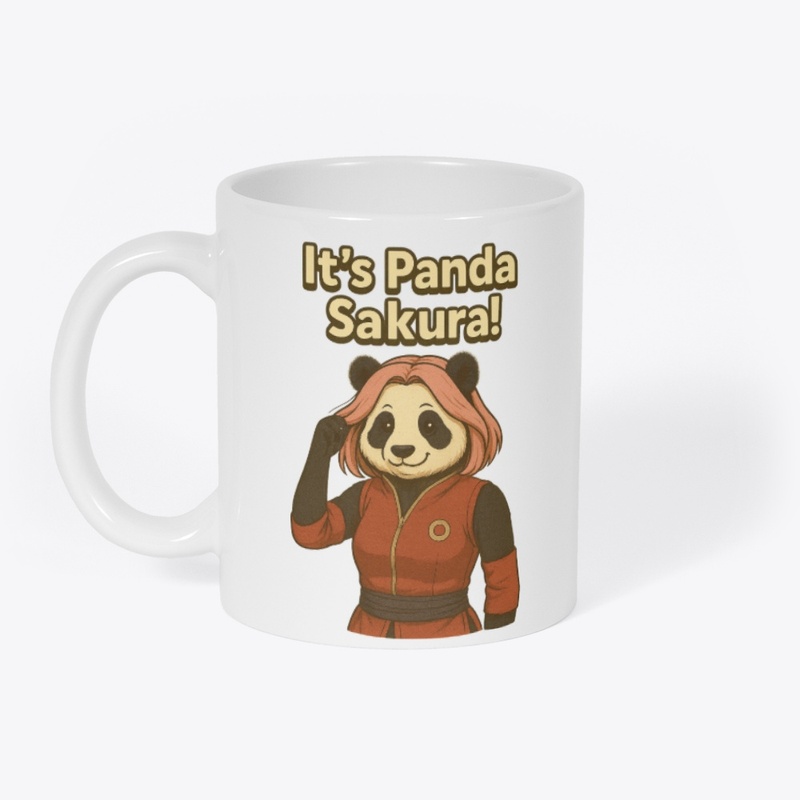 Sakura Panda Tee – Anime Fusion Style