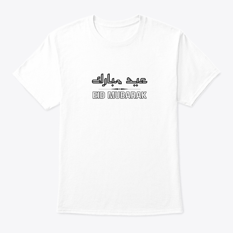Eid Mubarak Black & White Design