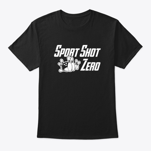 Sport Shot Zero Black T-Shirt Front