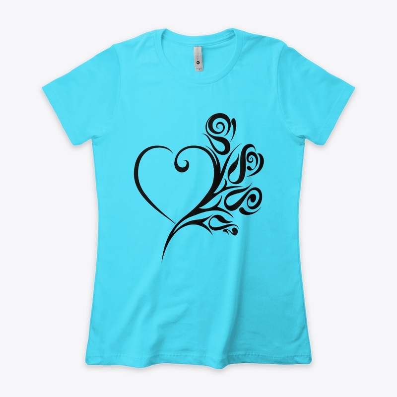 Simple Black Tribal Rose