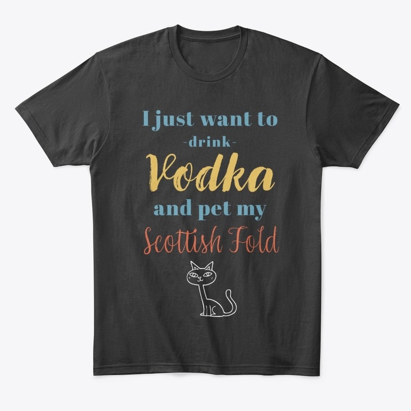 Drink Vodka Scottish Fold Cat