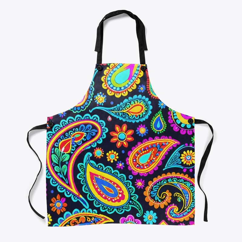 Neon Paisley All-Over Print