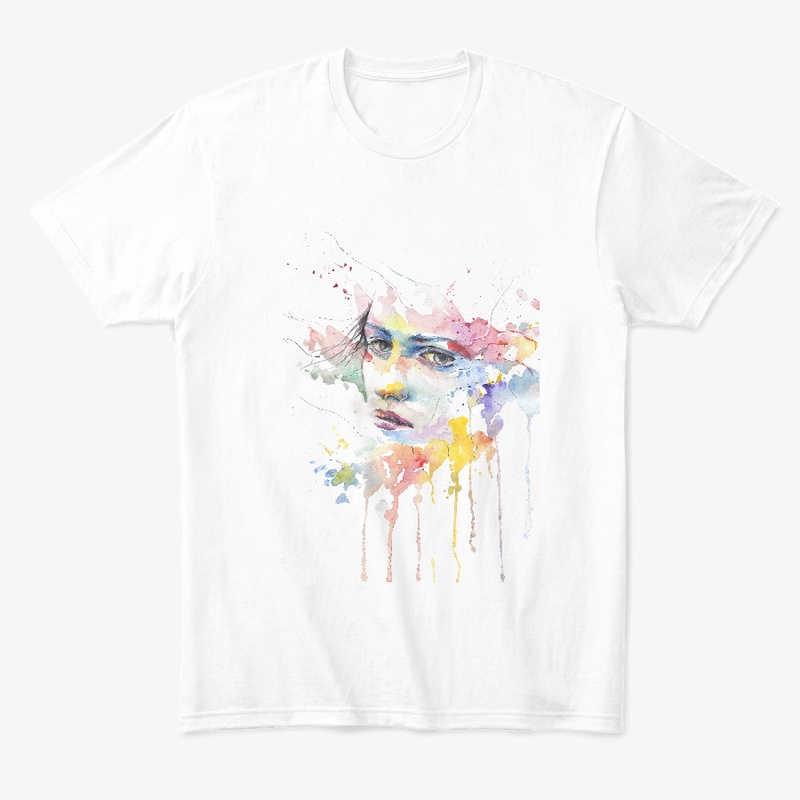 Watercolor Art printed Tshirt