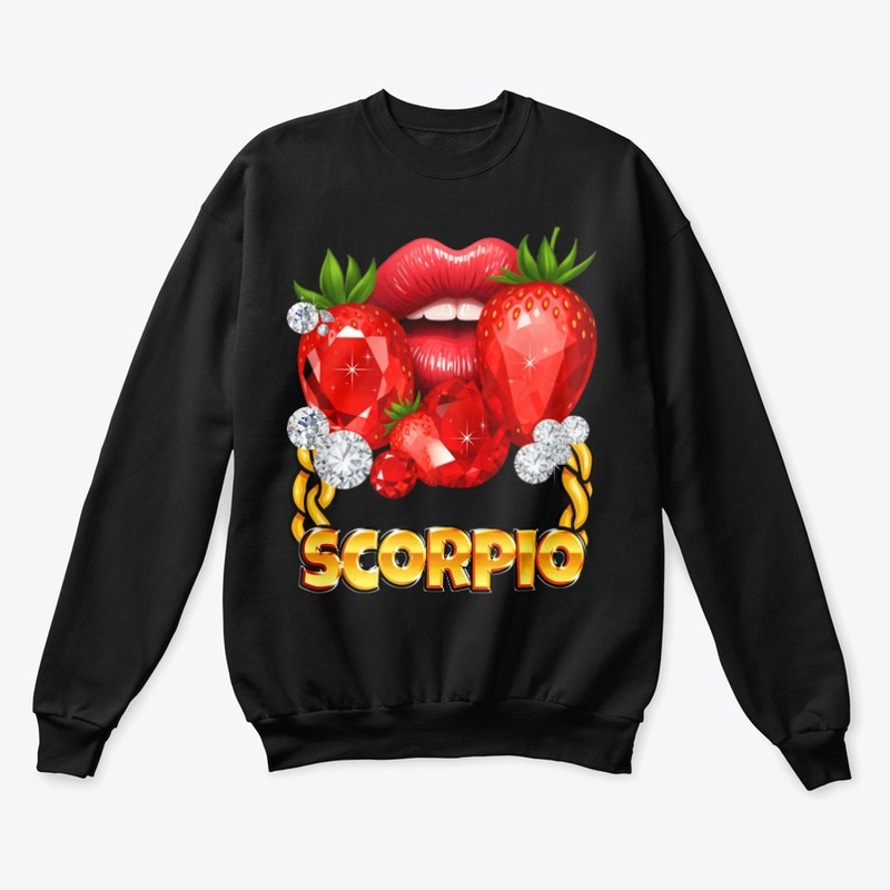 Scorpio Gold Chain Red Lips