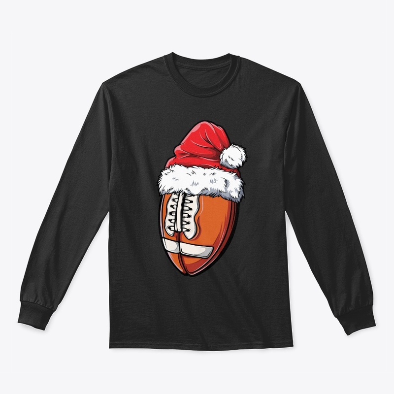 Football Ball Santa Christmas, Xmas Hat