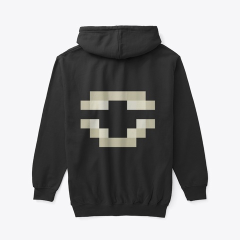 Shark Gang Zip Up Hoodie   Normal White Black T-Shirt Back