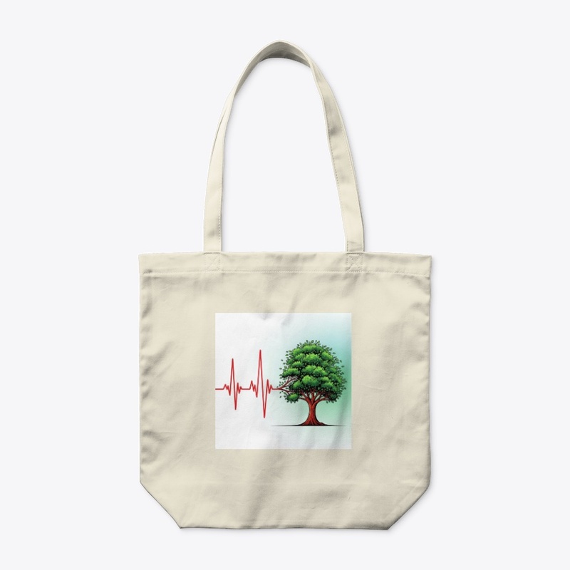 Heartbeat Line Transforming into a Tree 