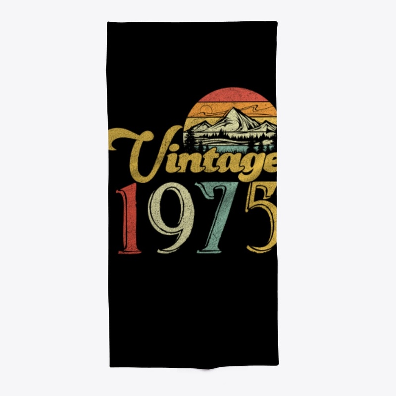 Vintage 1975 Sunset Retro 45th Birthday