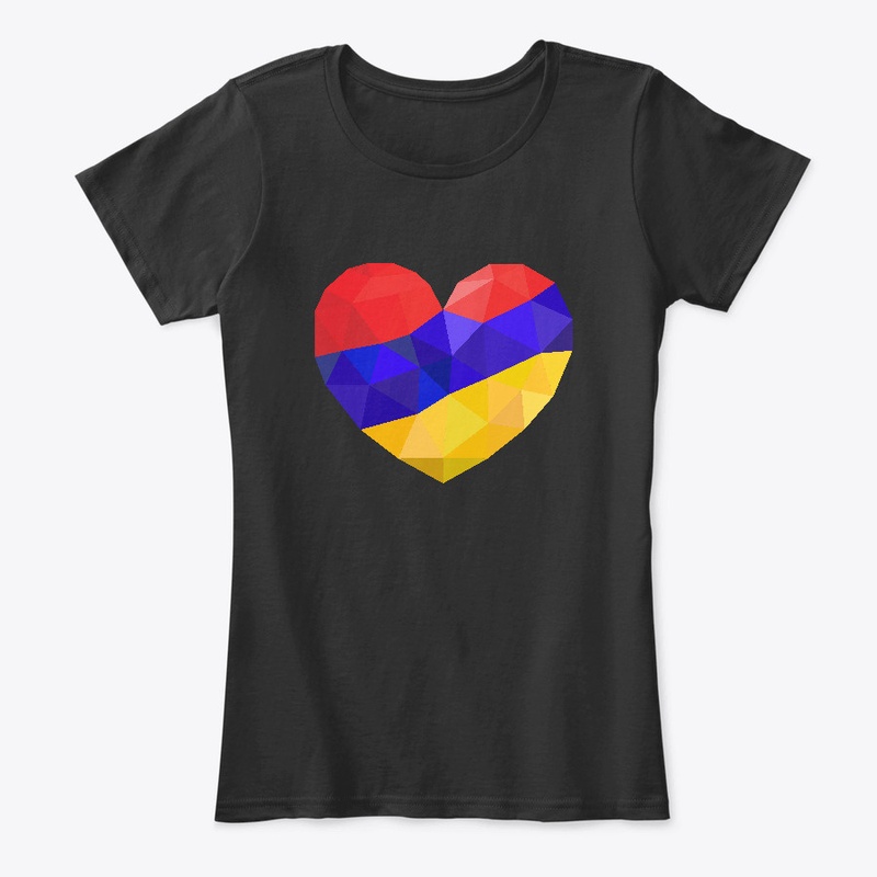Cute Armenian Flag Graphic Heart Design