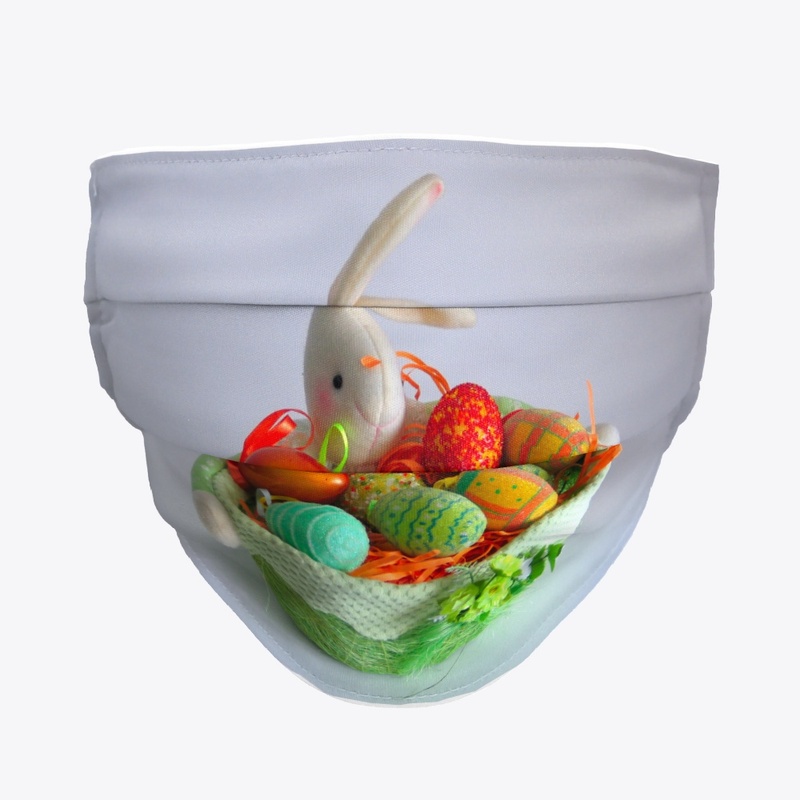 Hidden Bunny in the Easter eggs basket