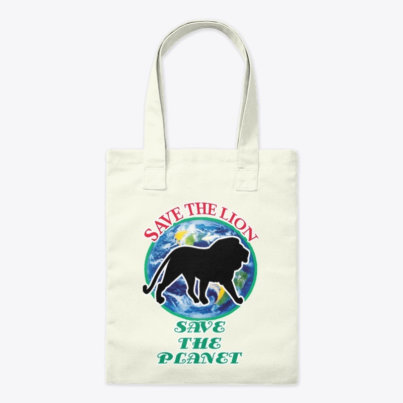 SAVE THE PLANET SAVE THE ANIMALS Lion