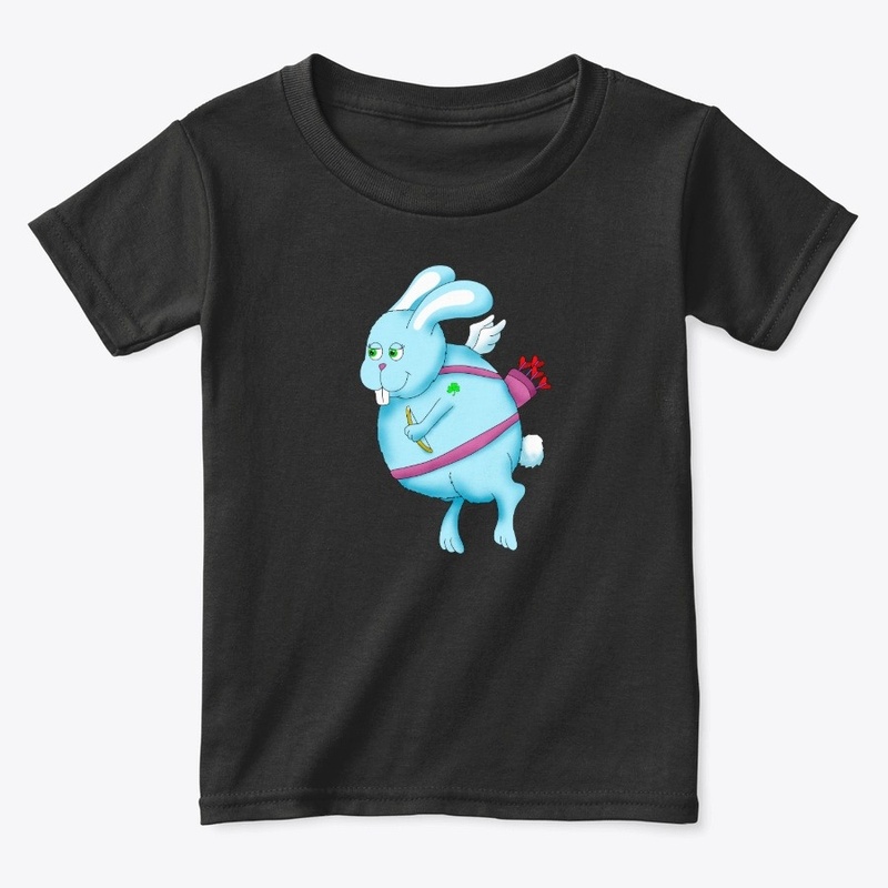Big Blue Easter Bunny Cupid
