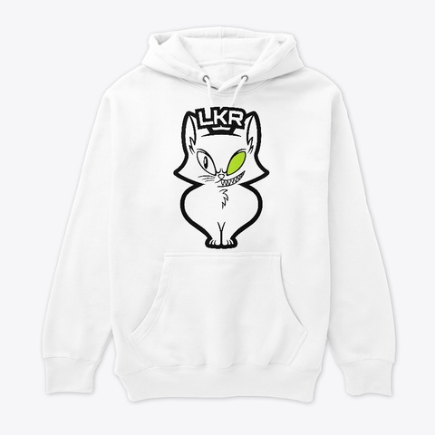 Lucid Kat Recordings   Classic White White T-Shirt Front