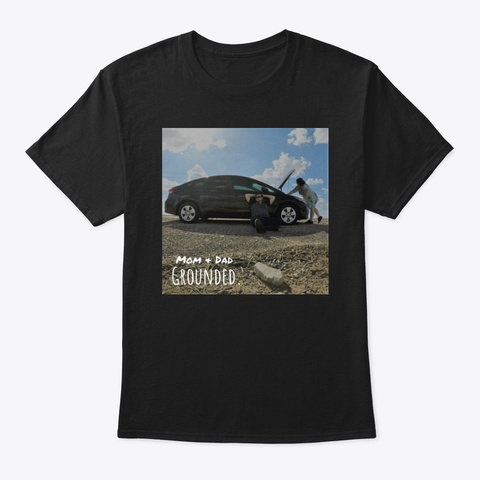 Mom And Dad Album Apparel!! Black T-Shirt Front