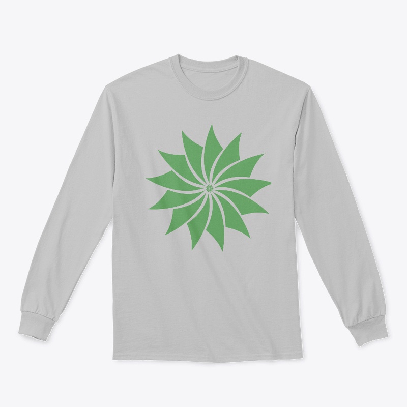 Geometric Swirl Floral Design for TShirt
