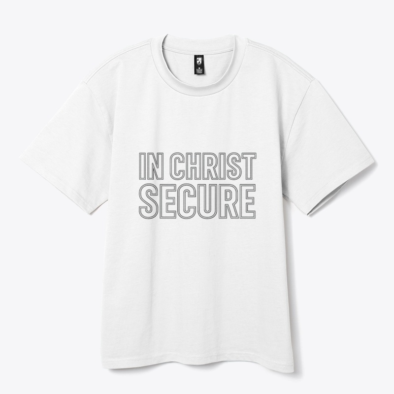 In Christ Secure – Faith Tee Dark Colors