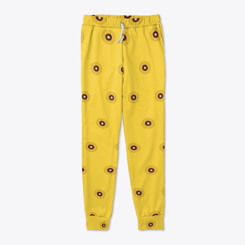 Yellow polka dot leggings