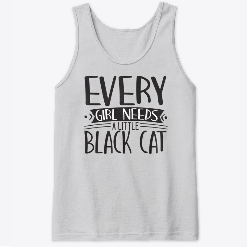Girl  Needs Black Cat t shirt