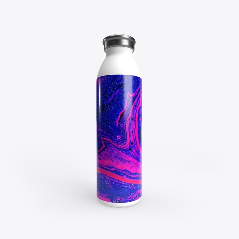 Blue and Pink Acrylic Design