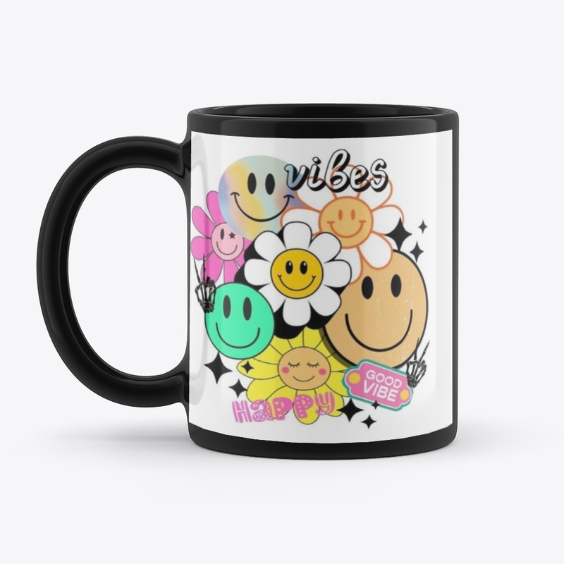 Good Vibes Smiley Mug's