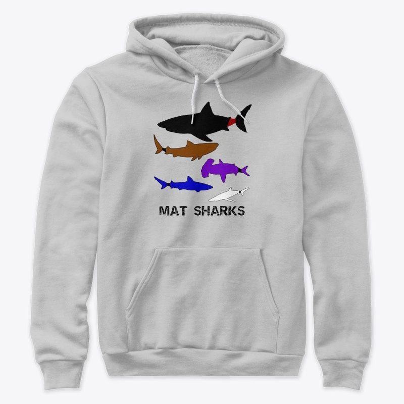Mat Sharks by Rank (Jiu Jitsu theme)