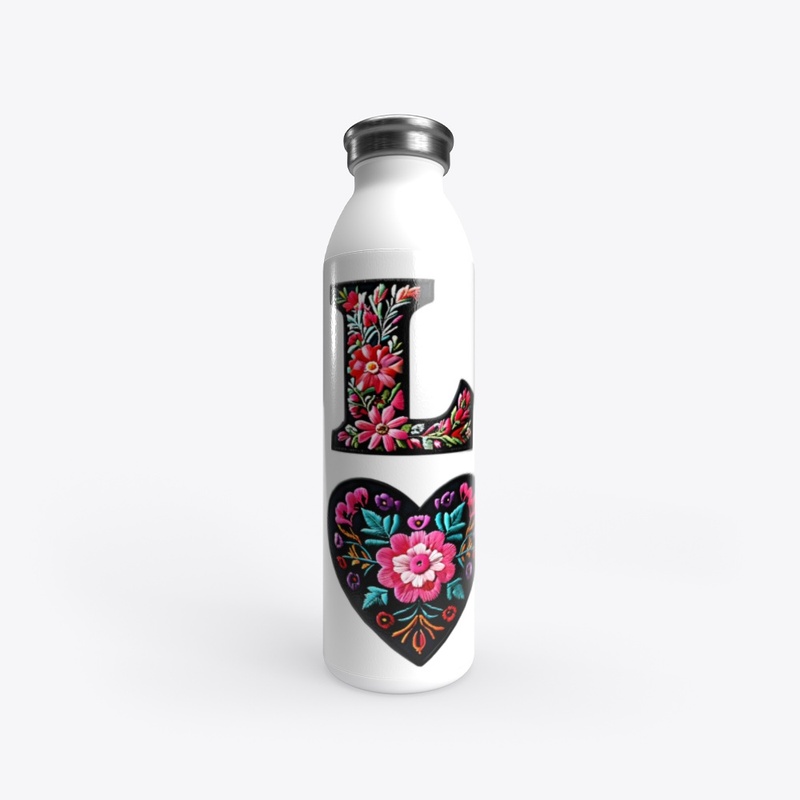 Charming Floral Love Valentine White