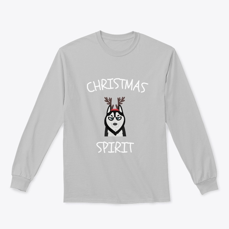 Christmas Spirit Husky Dog