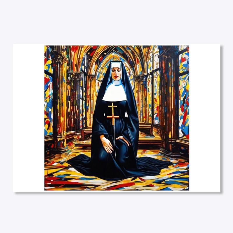 Nun splashes church