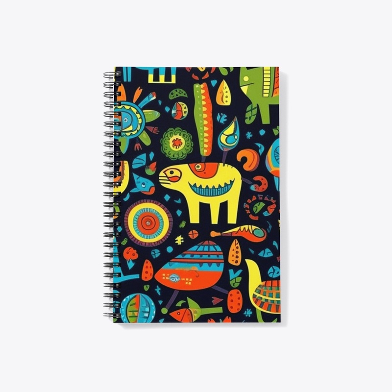 colorful repeating cartoon pattern