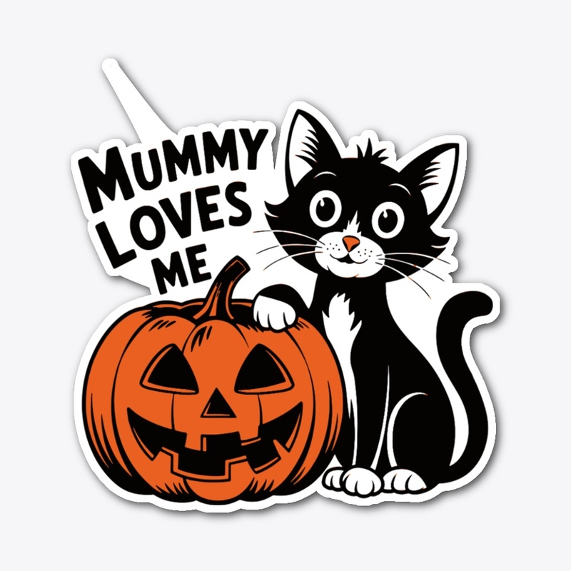 Mummy Loves Me Cute Halloween T-Shirt.