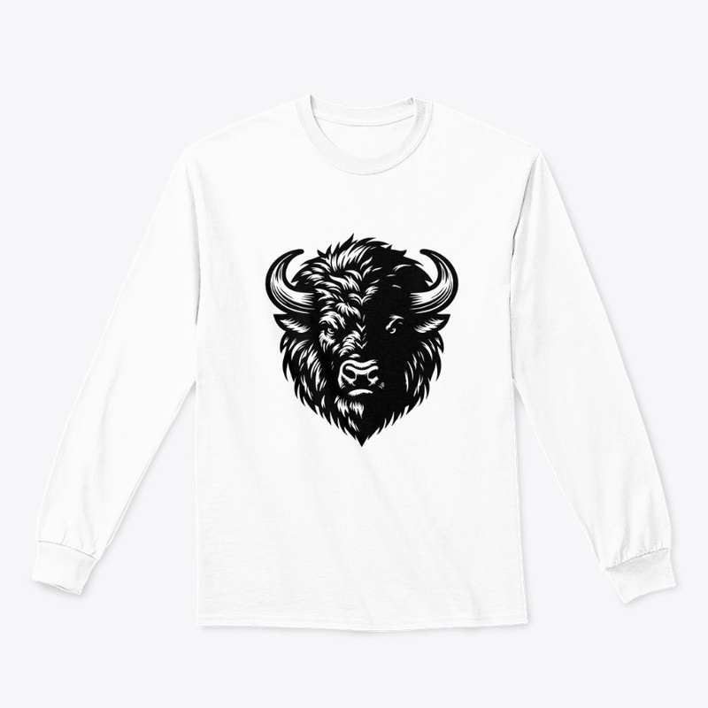 Fierce Angry Bison Graphic