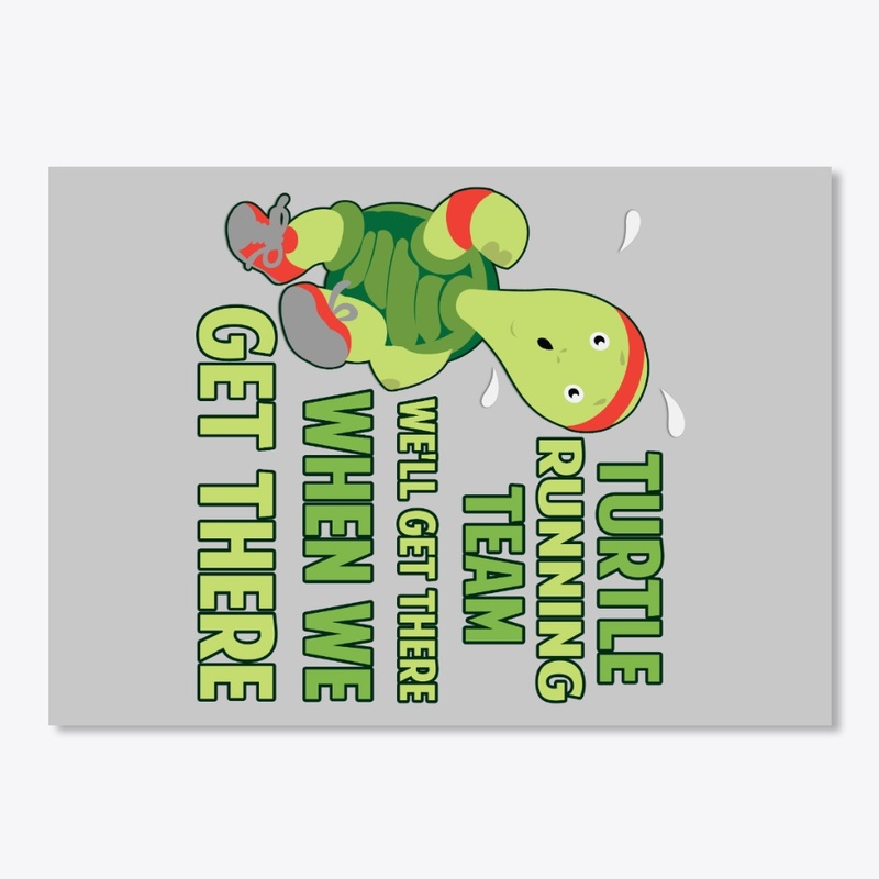 Turtle Running Team Funny Gift