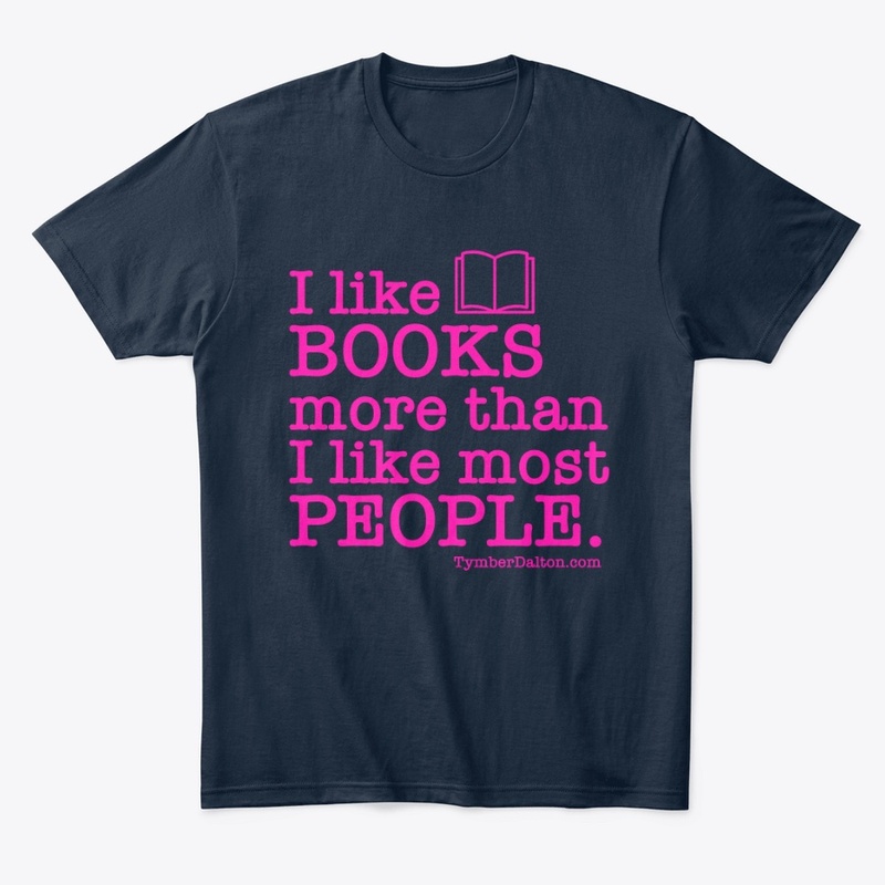 I like BOOKS more than PEOPLE (Pink)