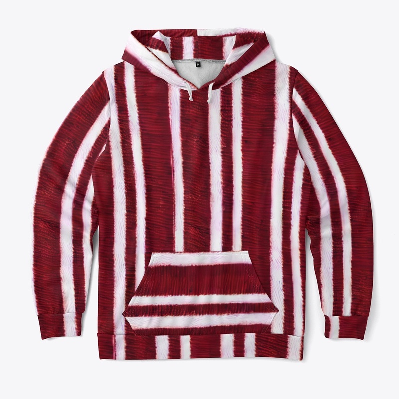 Red and White Striped Design 
