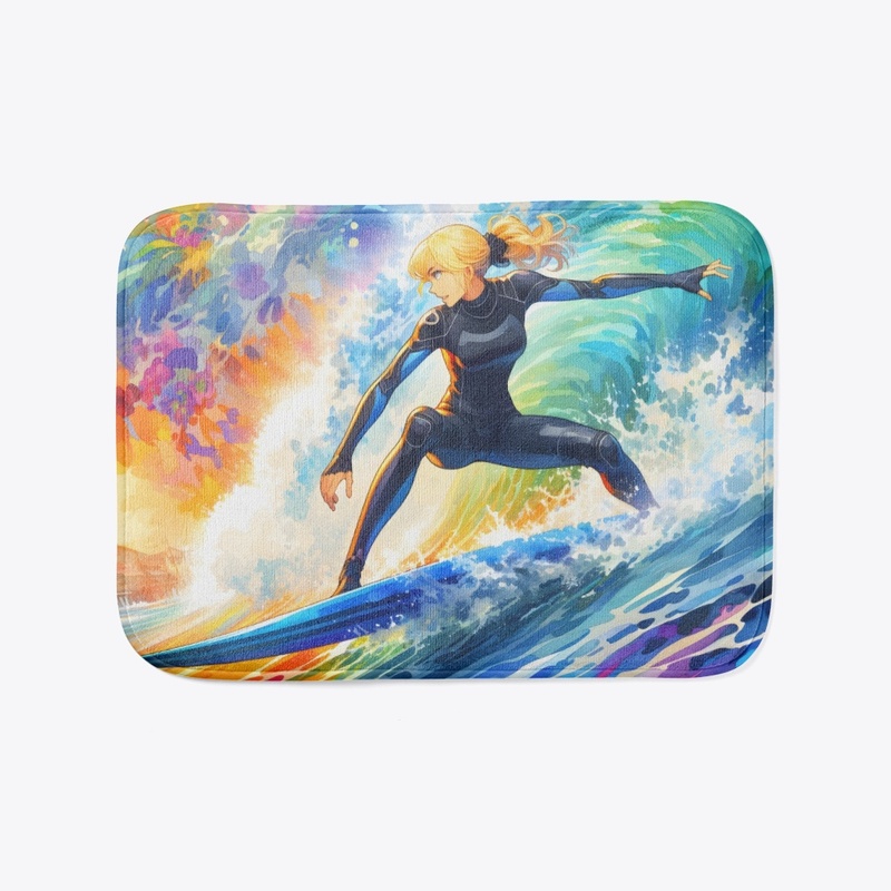Colorful Anime Surfer
