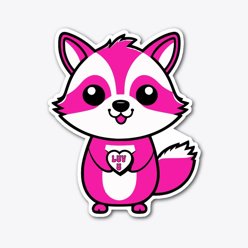 Cute Valentine Raccoon