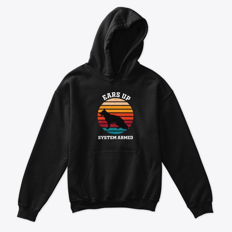 "Ears Up System Armed" dog lovers design